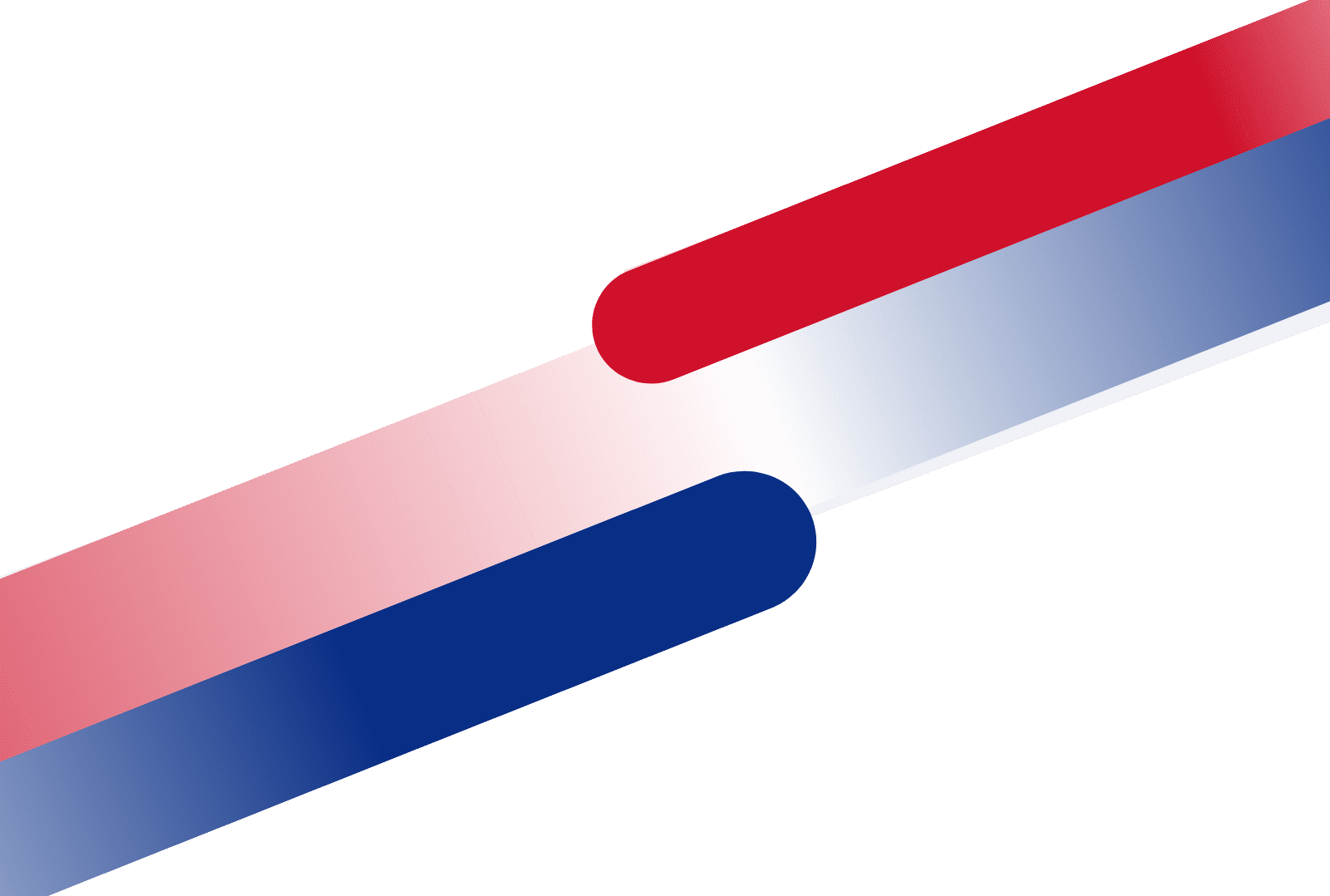 Diagonal Red White and Blue.